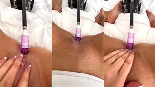 Ashley blonde PAWG anal fuck machine solo POV