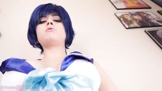 Princess Eliie Idol - FUTA SAILOR MERCURY (Sailor Moon Futanari Femdom Virtual Sex)