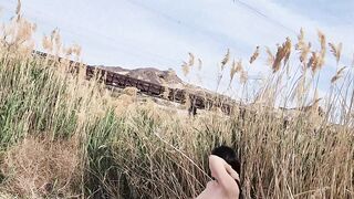 Nicole Niagara ENF - Naked hike w my dildo