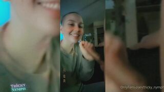 Tricky Nymph OnlyFans  blowjob video with dnbsadboy