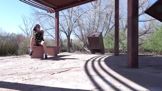 Nicole Niagara Solo Fun outside on the Nature Trail!