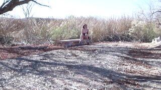 Nicole Niagara Solo Fun outside on the Nature Trail!