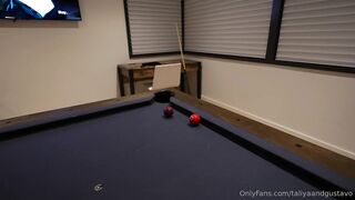 Taliyaandgustavo pool table sextape onlyfans