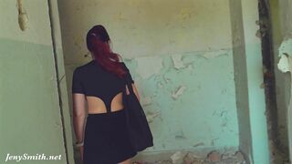 Jeny Smith exploring locations in my Super Hero Costume