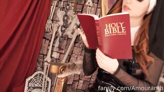 Amouranth - Naughty Nun Strips Naked & Reads the Bible