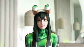 Sweetie Fox - Froppy From My Hero Academia Deepthroats And Fucks - Cum Inside