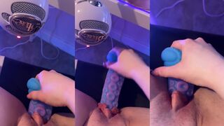 Rae uk goth PAWG selfie pov dildo fuck