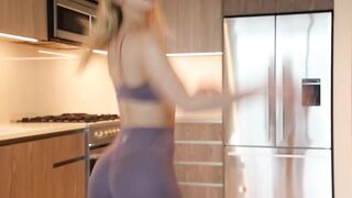 lina belfiore gym clothes try on softcore