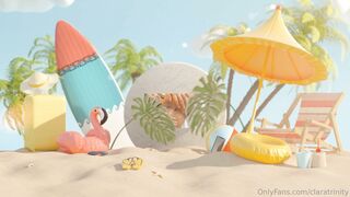 Clara Trinity - Orange Lingerie Anal B/G