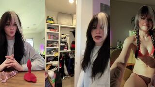 PeachJars shows her pink pussy & cums with her vibrator