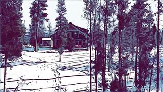 Stella Sedona and Tribal BBC in snow cabin