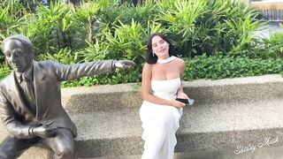 shirley musk white dress pickup fuck