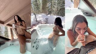 Emily Rinaudo Outdoor Hot Tub Sextape Video Leaked