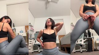 cherryblomsgirl rips her pants and masturbates