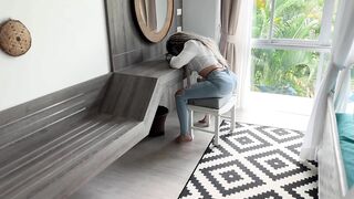 Sweetie Fox  Surprise from Beauty with Dreadlocks - Deepthroat and Fucking