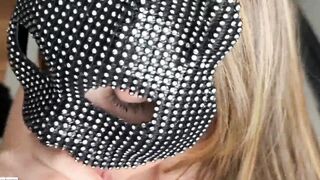 Christina Khalil bj in mask