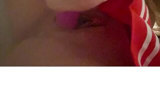 Ariana sexy blonde PoV dildo solo