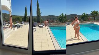 Hannah Olivia | djhannahb naked pool ppv