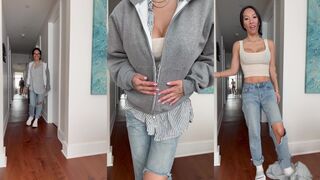 ASA AKIRA - FULLY CLOTHED STRIPTEASE