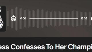 Dude That's Lewd AUDIO ONLY - Goddess Confesses To Her Champion (Patreon)