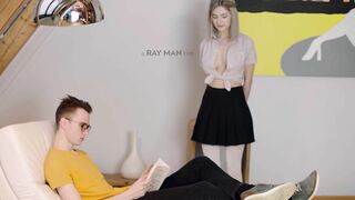 Eva Elfie Bangs Her Master's Cock