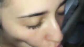 British likes her mouth with extra cum (Video 1)