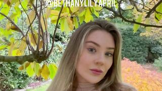 Beth Lily Naked outdoor striptease