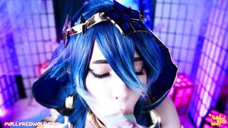 Molly Red Wolf - Genshin Impact. Layla Gets Cum From Big Cocks In Her Dream