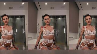 Bhad Bhabie pussy and tits see through