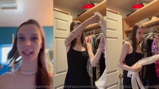Ashley Matheson nude try-on dressing room