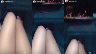 Lyna Perez she gets fingerbanged in a sports car_Instagram Storry