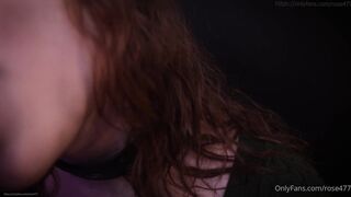 RoseASMR sloppy licking purple dildo & sloppy ear licking