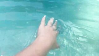 Blake Blossom Fucking In The Pool With Busty All Natural Blonde