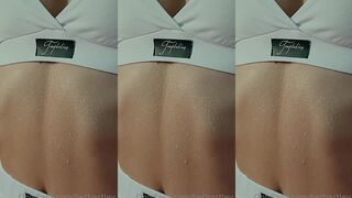 Irina Sivalnaya sweated after sparring in the ring