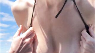 Yourina Beach Nude Strip