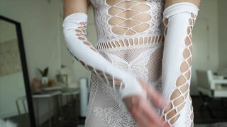 caroline zalog body mesh try-on-haul